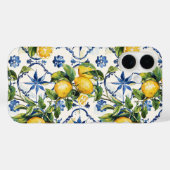 Amalfi Coast Lemon and Tiles Pattern Case-Mate iPhone Hülle (Rückseite (Horizontal))