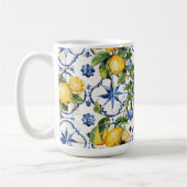 Amalfi Coast Lemon and Tiles Pattern Kaffeetasse (Links)