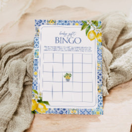 Amalfi Coast Lemon Baby Dusche Geschenk Bingo Spie