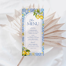 Amalfi Coast Lemon Baby Showmenü Menükarte