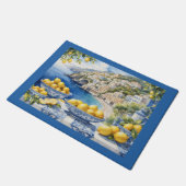 Amalfi Coast Lemon Blue Italien Fußmatte (Schrägansicht)