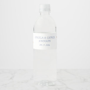 Amalfi Coast Lemon Blue Tiles Italien Hochzeit Wasserflaschenetikett