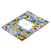 Amalfi Coast Lemon Bouquet Tiles Italien Notizblock (Linke Seite)