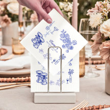 Amalfi Coast Lemon Bridal Shower Cocktail Napkins 