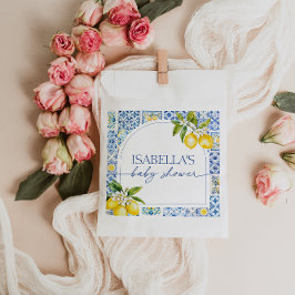 Amalfi Coast Lemon Mediterrane Babydusche Geschenktütchen