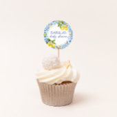 Amalfi Coast Lemon Mediterrane Babydusche Runder Aufkleber