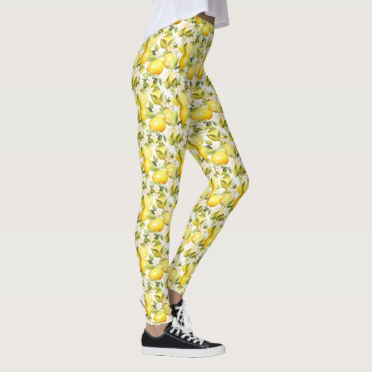 Amalfi Coast Lemon Muster Leggings (Rechts)