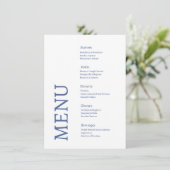 Amalfi Coast Lemon Tiles Italien Hochzeit Menükarte (Stehend Vorderseite)