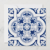 Amalfi Coast Lemon Tiles Italien Personalisiert Save The Date (Rückseite)