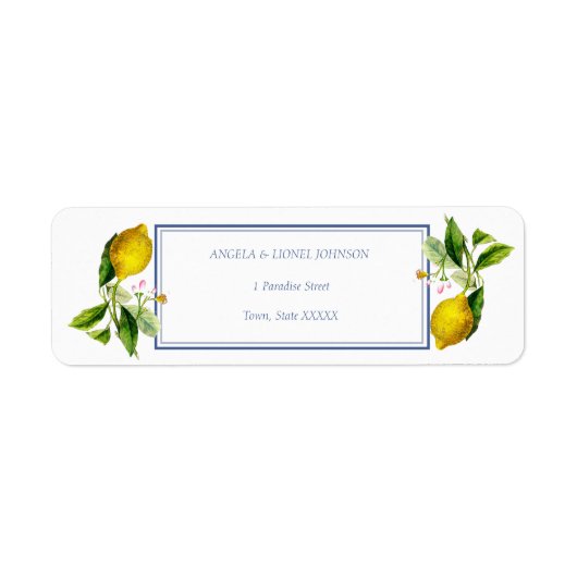 Amalfi Coast Lemon Tiles Italien Personalisierte N (Vorne)
