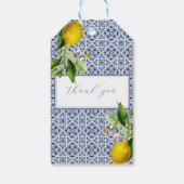 Amalfi Coast Lemon Tiles Italien Personalisierte N Geschenkanhänger (Rückseite)