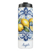 Amalfi Coast Lemon Tiles Italien Thermosbecher (Vorderseite)