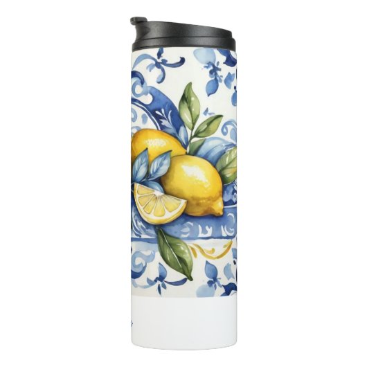 Amalfi Coast Lemon Tiles Italien Thermosbecher (Nach rechts gedreht)