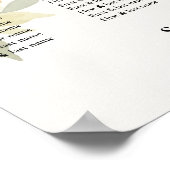 Amalfi Coast Lemon Wedding  Poster (Ecke)
