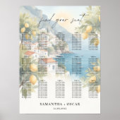 Amalfi Coast Lemon Wedding  Poster (Vorne)