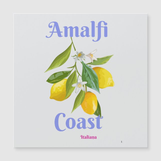 Amalfi coast magnetkarte (Vorderseite)