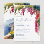 Amalfi coast Mediterranean Italian bridal shower Einladung (Vorne/Hinten)