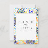 Amalfi Coast Mediterranean Tile Brautparty Card Einladung (Vorderseite)