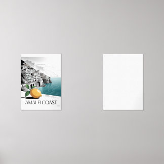 Amalfi Coast Minimalist Line Art Bilderwand Sets