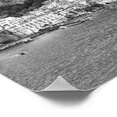 Amalfi Coast monochromatisch Poster (Ecke)