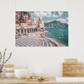 Amalfi Coast Pastel Fotografie Poster (Küche)