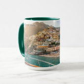 Amalfi Coast Sunset Personalized Mug Tasse (Vorderseite Links)