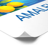 Amalfi Coast Travel Poster (Ecke)