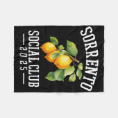 Amalfi Coast Vacation Travel Social Club Amalfi Co Fleecedecke (Vorderseite (Horizontal))