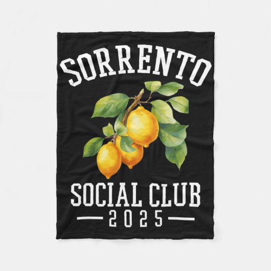 Amalfi Coast Vacation Travel Social Club Amalfi Co Fleecedecke (Vorderseite)