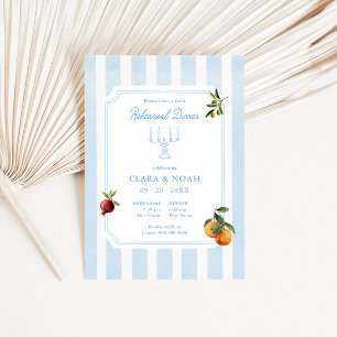 Amalfi Dolce Vita Italien Hochzeitsprobe-Dinner Einladung