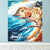 Amalfi Dreams Leinwanddruck (Insitu (Holzboden))