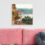 Amalfi Dreamscape Stretched Canvas Print Leinwanddruck (Insitu (Wohnzimmer))