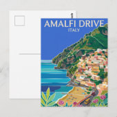 Amalfi Drive Italien Postkarte (Vorne/Hinten)