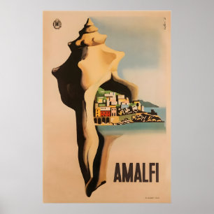 Amalfi Druck Italien Reiseplakat Italienische Kuns Poster