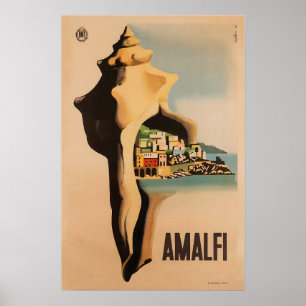 Amalfi-Druck Italien Reiseplakat Italienische Kuns Poster