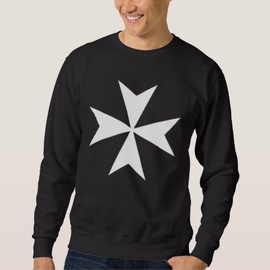 AMALFI FLAG MALTESE CROSS CAMPAGNIA ITALY Double s Sweatshirt (Vorderseite)