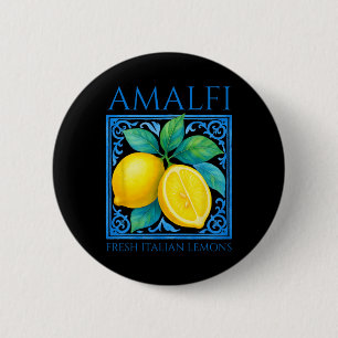 Amalfi Frische italienische Zitronen Sommer Reise Button