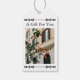 Amalfi Garamond Eleganz individuelles Geschenk Tag Geschenkanhänger