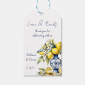 Amalfi Gastgeschenke Hochzeiten Geschenkanhänger (Vorderseite)