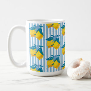 Amalfi-Gelbe Zitronen im mediterranen Stil Kaffeetasse