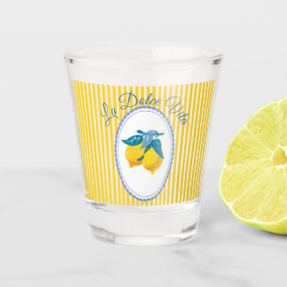 Amalfi Gelbe Zitronen im mediterranen Stil Schnapsglas