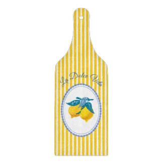 Amalfi-Gelbe Zitronen im mediterranen Stil Schneidebrett