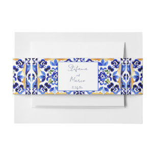 Amalfi - Hochzeit der Zitronen Einladungsbanderole