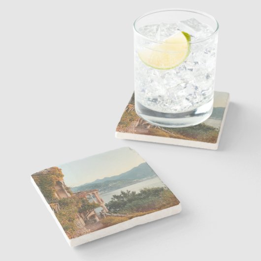 Amalfi Holiday Stone Untersetzer (Seitenansicht)