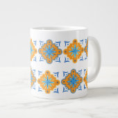 Amalfi Inspirierter Cup - Klein Jumbo-Tasse (Vorderseite Rechts)