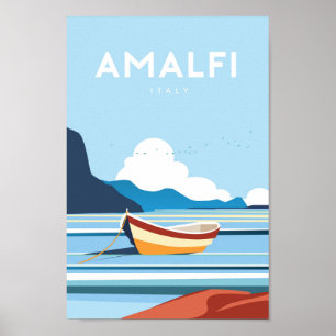 Amalfi italage Reiseplakat Poster