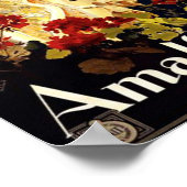 Amalfi Italia Travel Poster (Ecke)