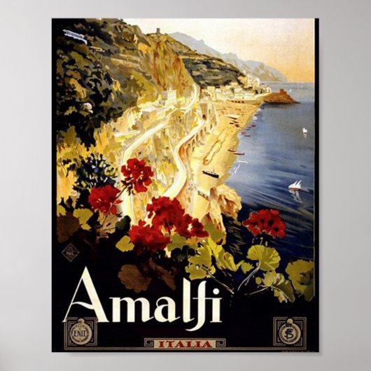 Amalfi Italia Travel Poster (Vorne)