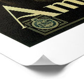 Amalfi Italia Vintage Travel Poster (Ecke)