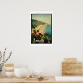 Amalfi Italia Vintage Travel Poster (Küche)